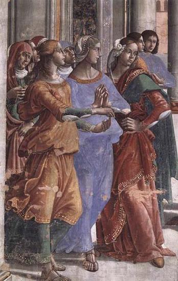 GHIRLANDAIO, Domenico Detail of Presentation of the Virgin at the Temple Spain oil painting art